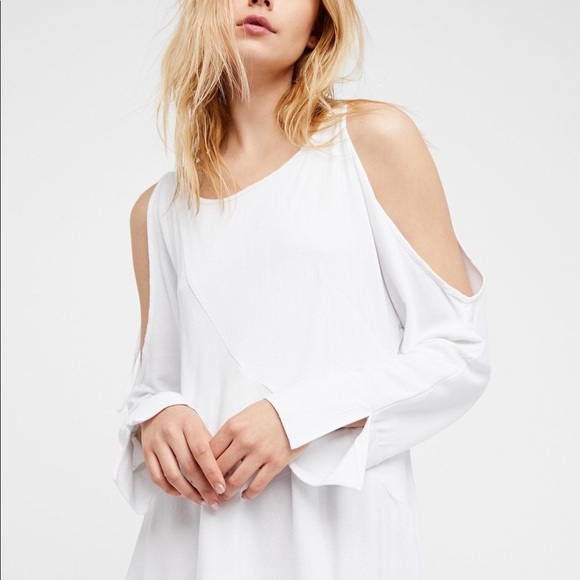 NWT Free People Clear Skies Cold Shoulder Dress - Picture 5 of 8